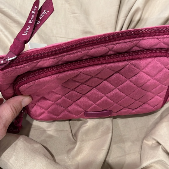 Vera Bradley Breast Cancer Awareness velour zippered compact organizer mauve - Picture 8 of 9